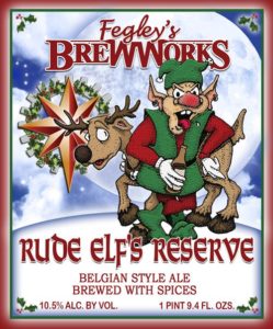 BBW's etikett för ölen Rude Elf's Reserve.